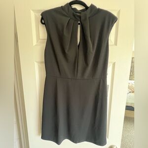 Nordstrom Black Cap-Sleeve Shift Dress